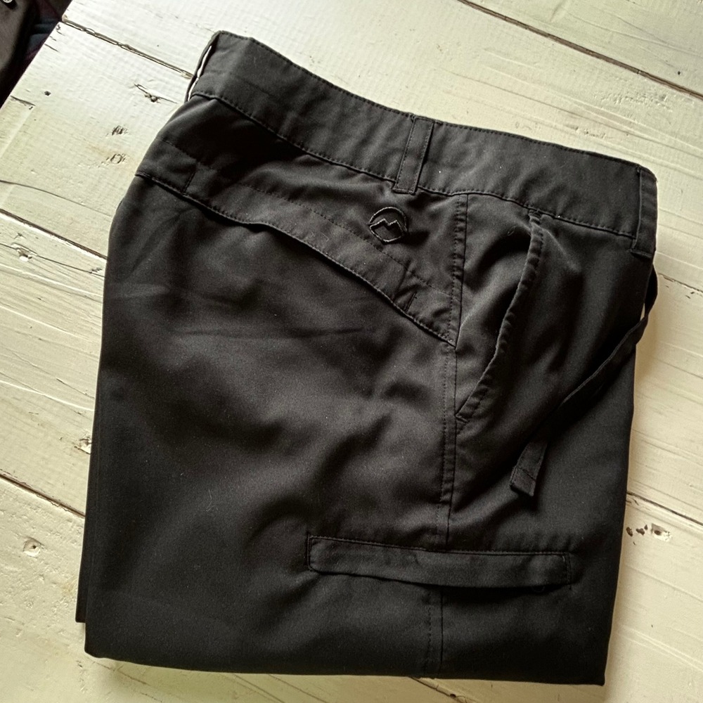 Magellan Outdoors Womens Black Hiking‎ Capris Drawstring Waist SGMGWF6507 Size 8
